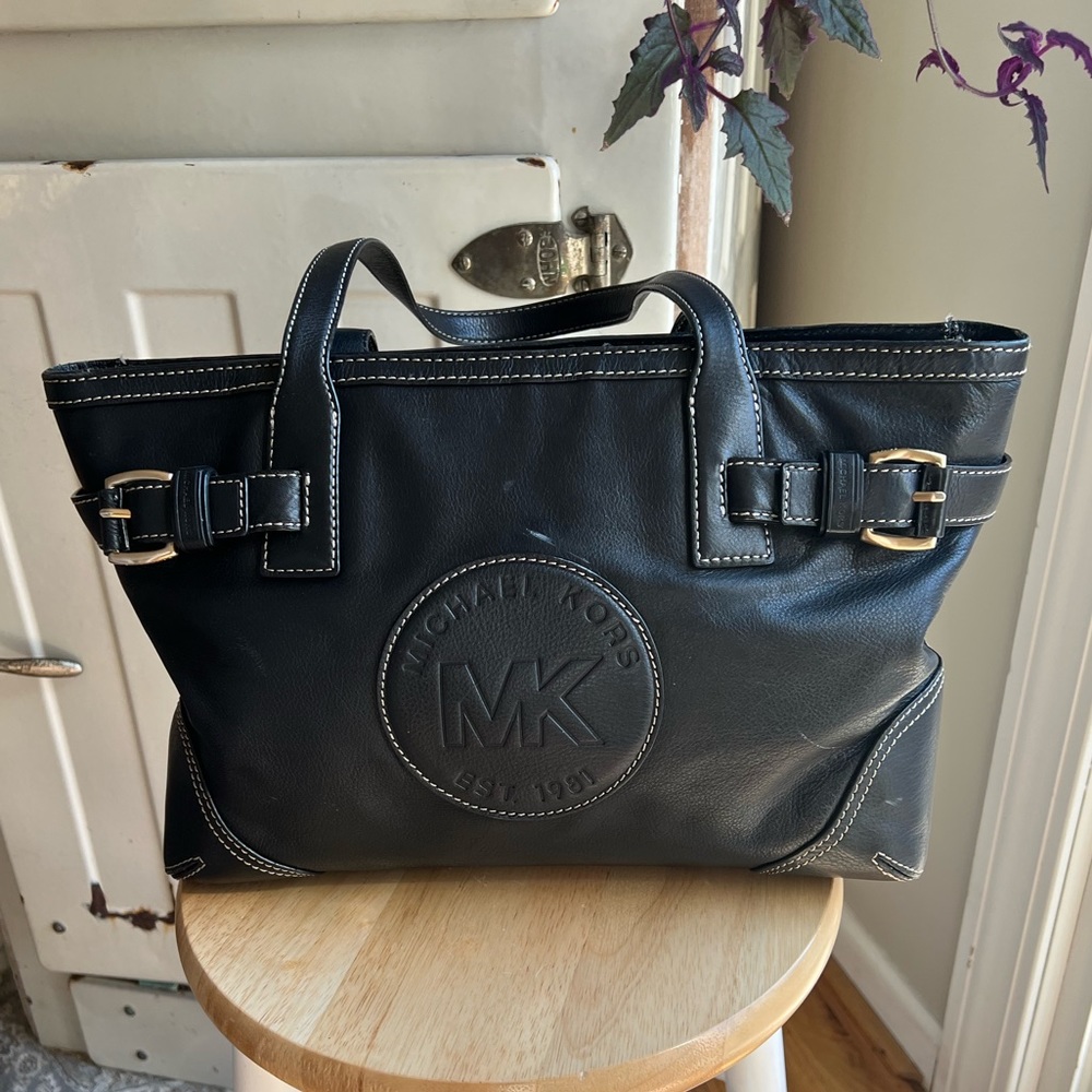 Michael Kors Black Leather Bag